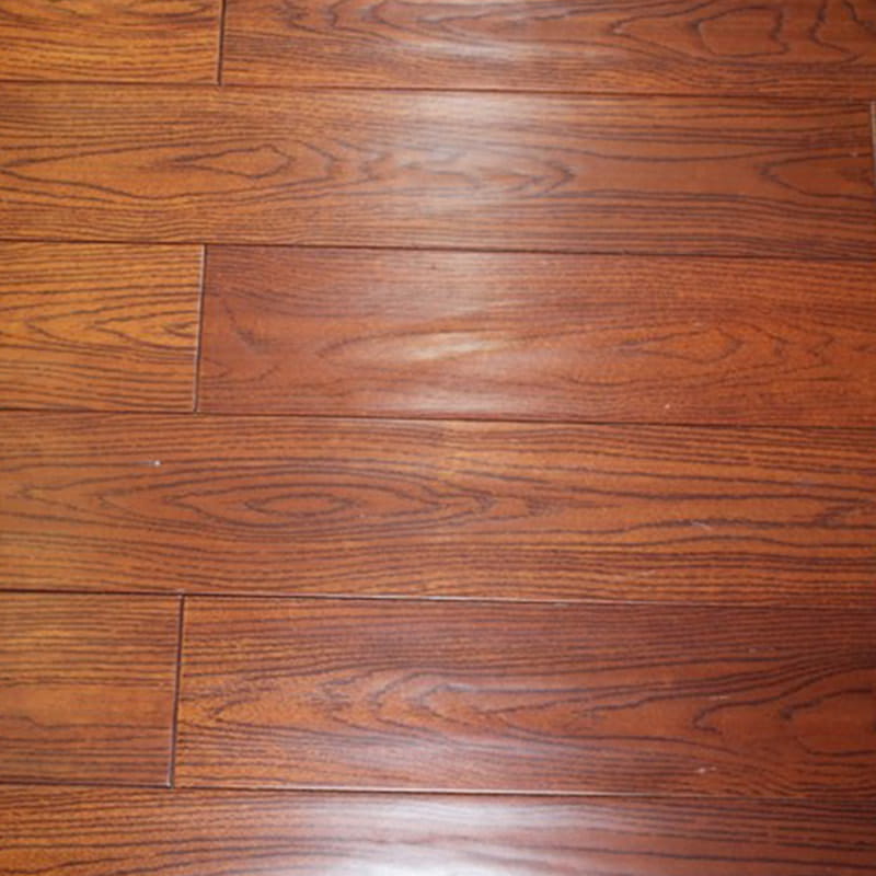 Pavimenti in legno massello vintage lucido rovere marrone scuro