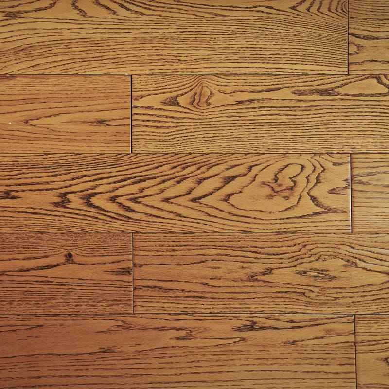 Pavimenti in legno massello di quercia rossa americana marrone naturale