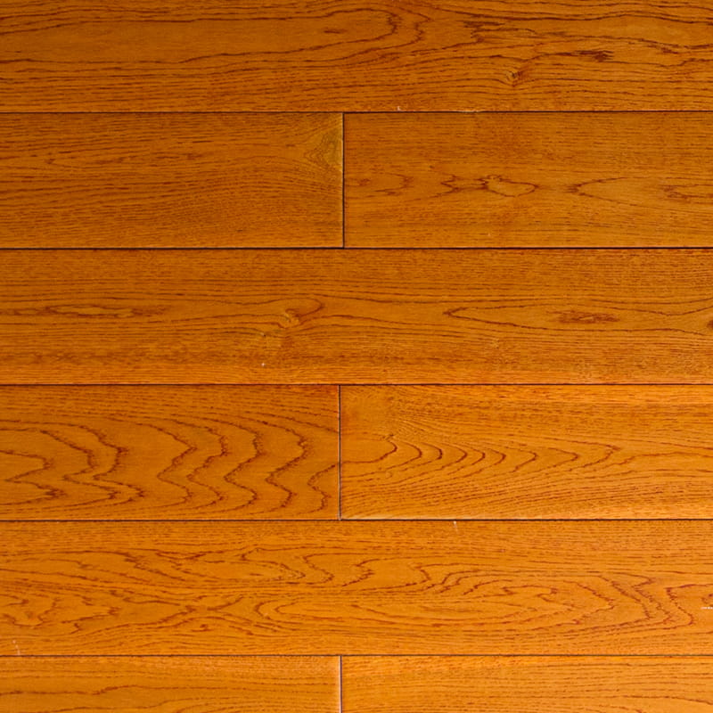 Pavimento in legno massello lucido rovere beige chiaro