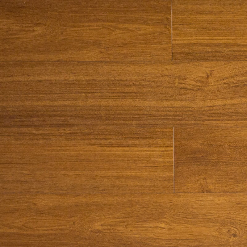 Pavimentazione in legno ingegnerizzata con clic raschiata a mano in teak multistrato giallo caldo (1220×196×15mm)