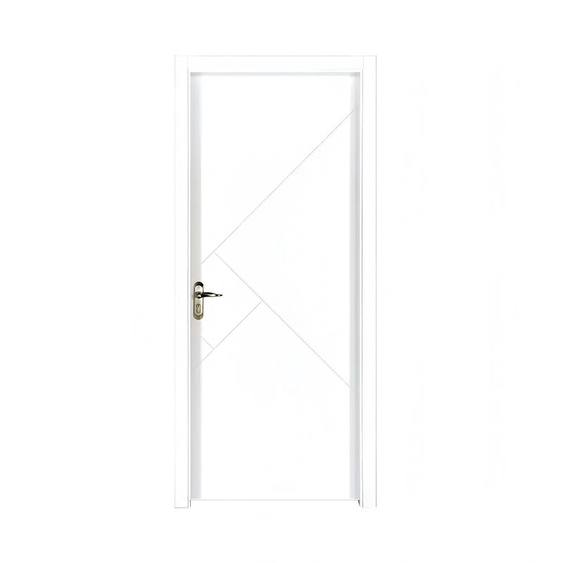 Porta impiallacciata in acero bianco puro