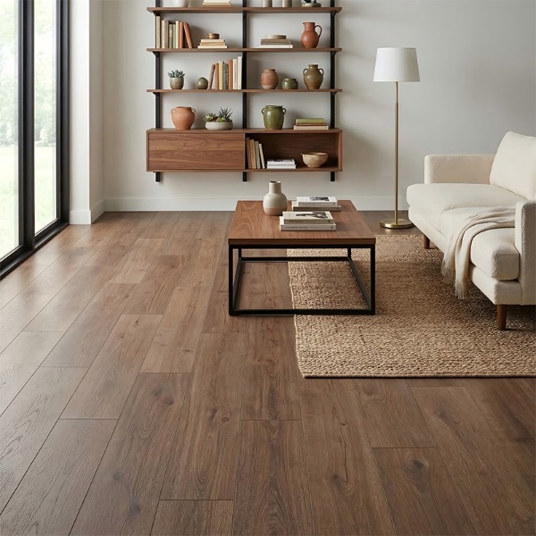 Pavimenti in laminato commerciale da 12 mm: una scelta equilibrata per interni residenziali moderni e commerciali leggeri